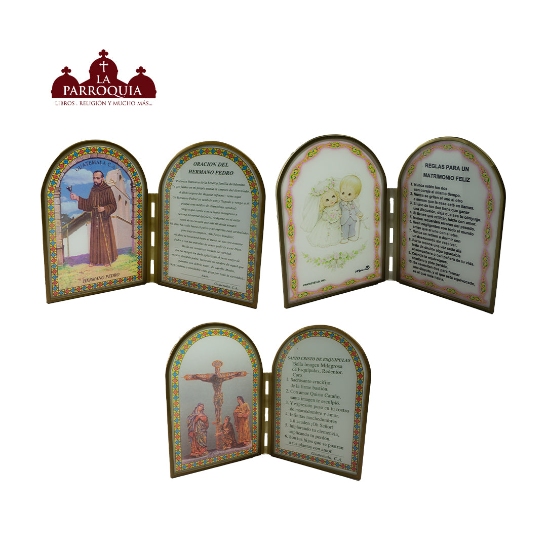 CUADRO TIPO VITRAL CON IMAGEN Y MENSAJES