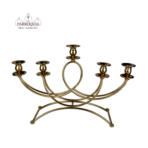 Candelabro de 5 Velas de Nickel