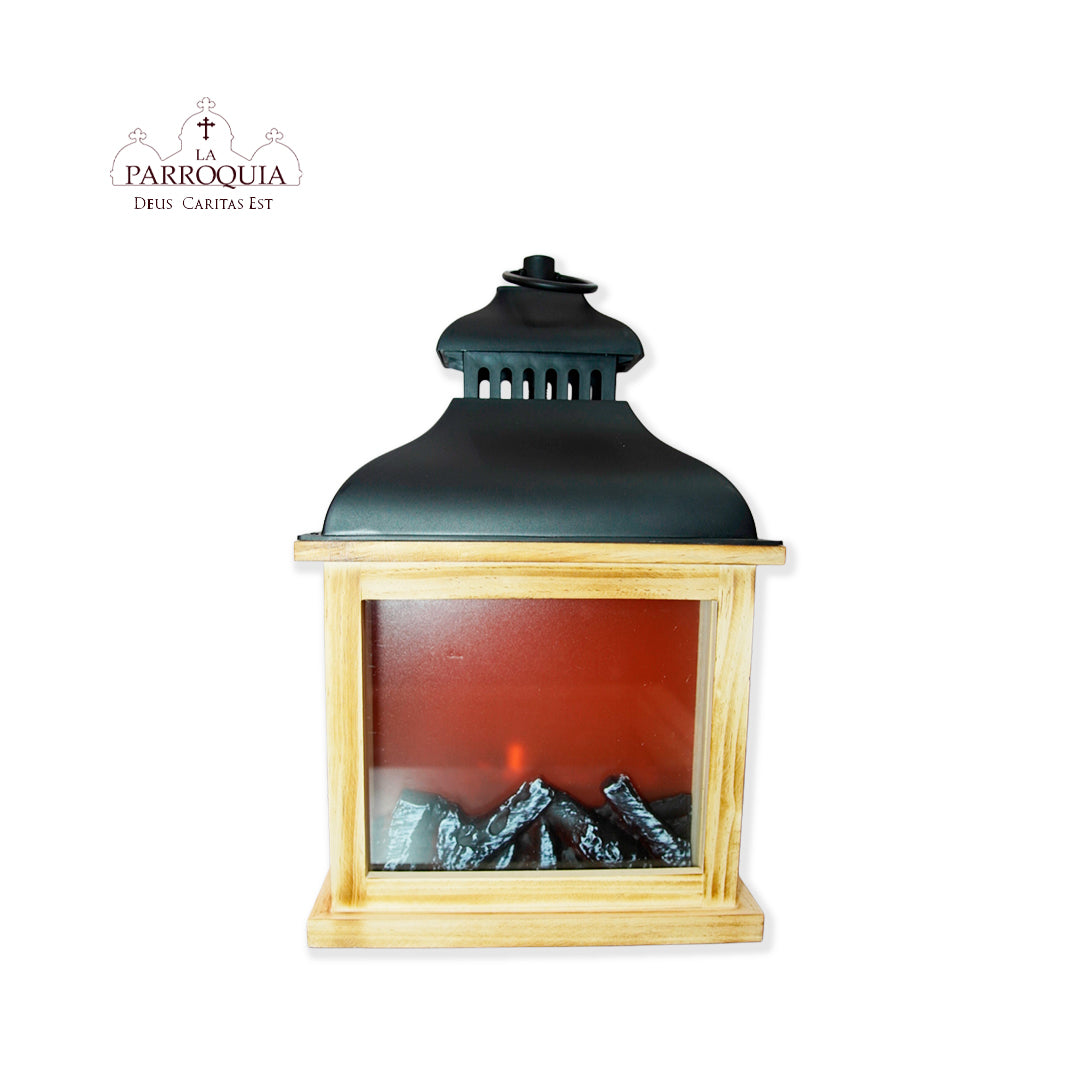 LINTERNA CHIMENEA CON LUZ