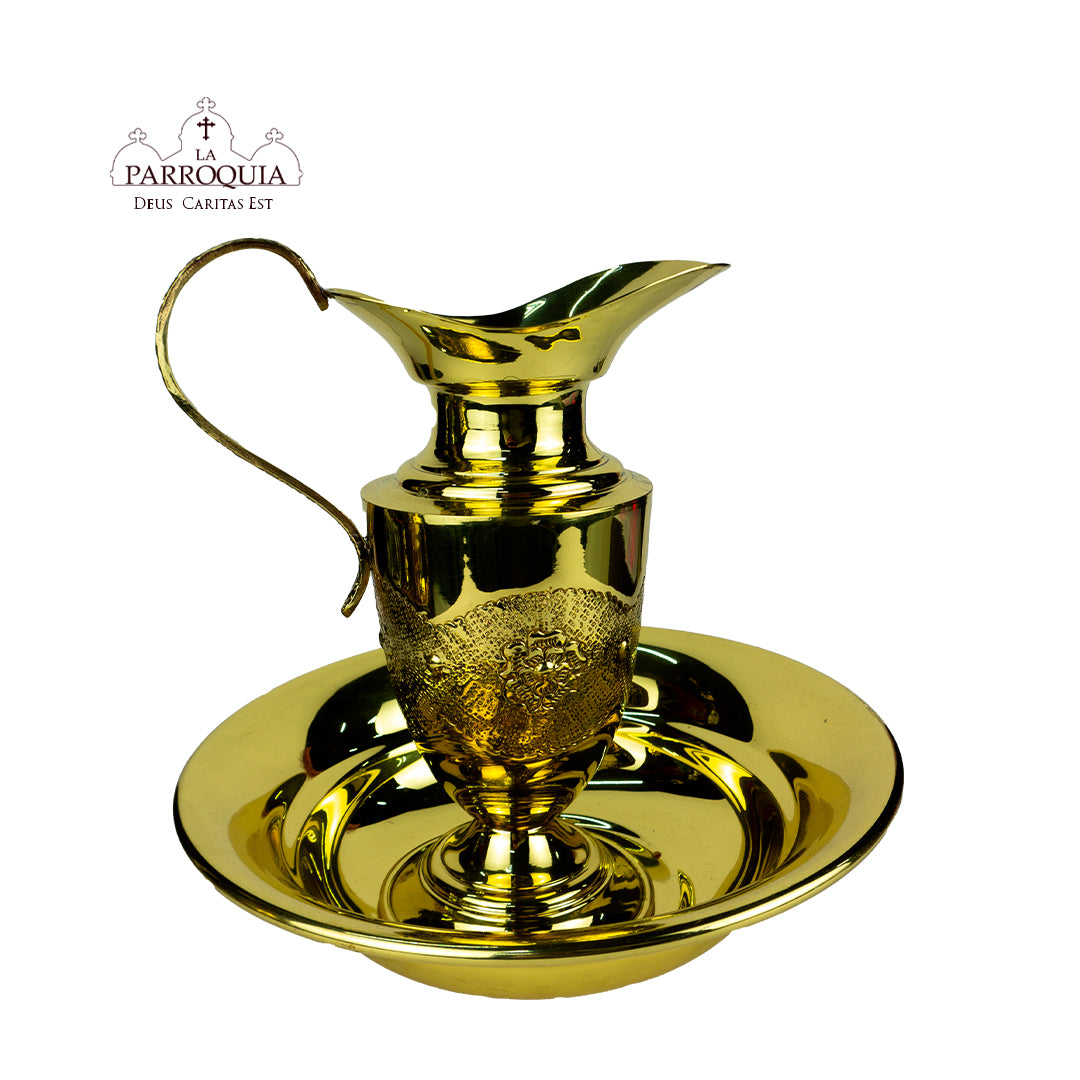 Lavabo Grande Dorado Flor