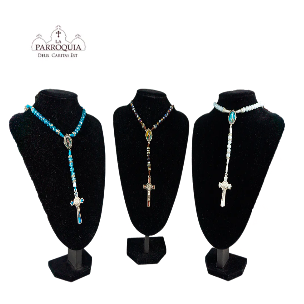 Rosario Perlas Cristal e Hilo