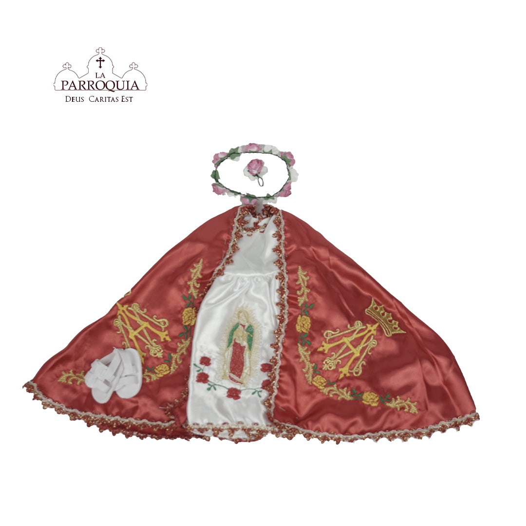 Vestido virgen de Guadalupe