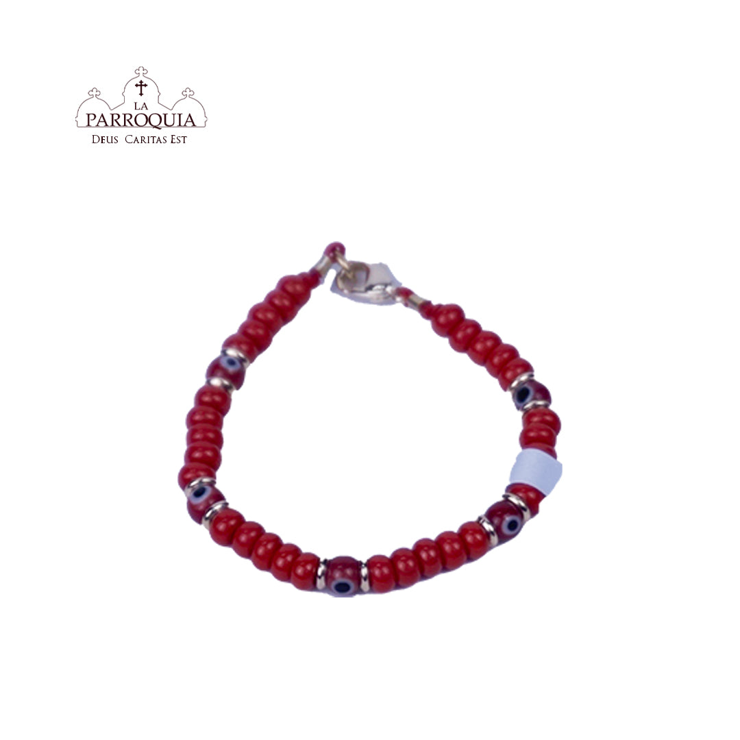 Pulsera roja de bebé ojo turco