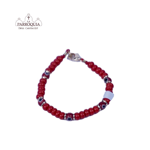 Pulsera roja de bebé ojo turco