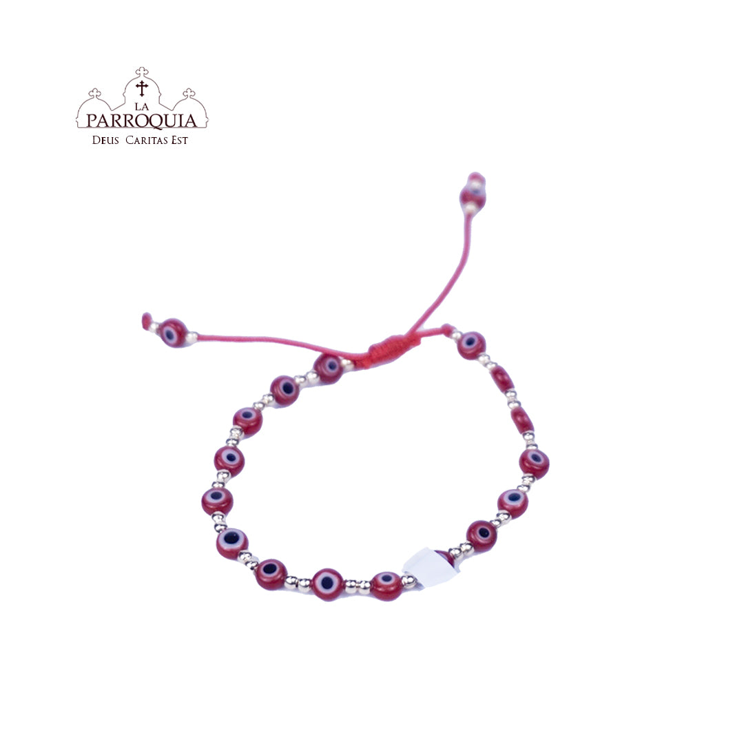 Pulsera roja ojo turco