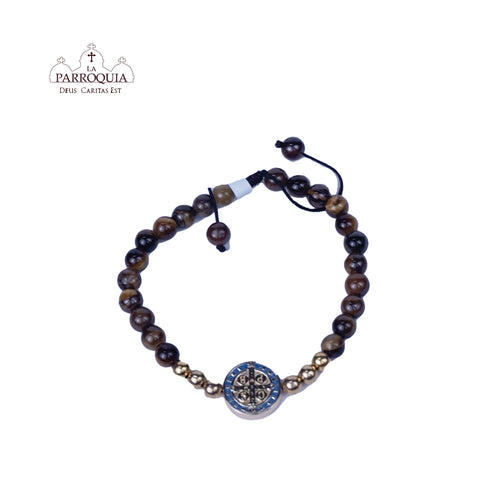 Pulsera San Benito de madera